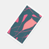 プレインモダンピンク紙ゲストタオル (コーナー)