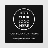 プレインロゴ事業会社企業のプロフェッショナル ウィンドウサイン (シート)