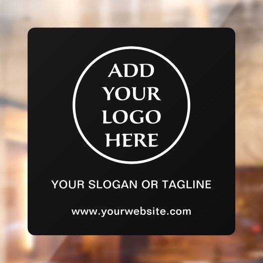 プレインロゴ事業会社企業のプロフェッショナル ウィンドウサイン (シート2)