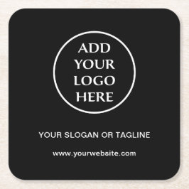 プレインロゴ事業会社企業のプロフェッショナル スクエアペーパーコースター