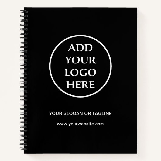 プレインロゴ事業会社企業のプロフェッショナル ノートブック (正面)