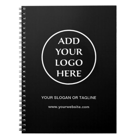 プレインロゴ事業会社企業のプロフェッショナル ノートブック (正面)