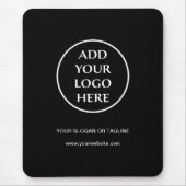 プレインロゴ事業会社企業のプロフェッショナル マウスパッド (正面)