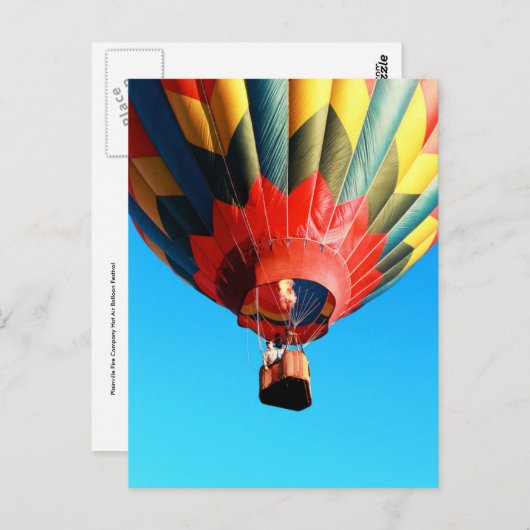 プレインヴィルファイアカンパニーホットエアバルーンフェスティバル ポストカード (正面/裏面)