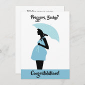 プレガカスタムーの祝いカード 招待状 (正面/裏面)