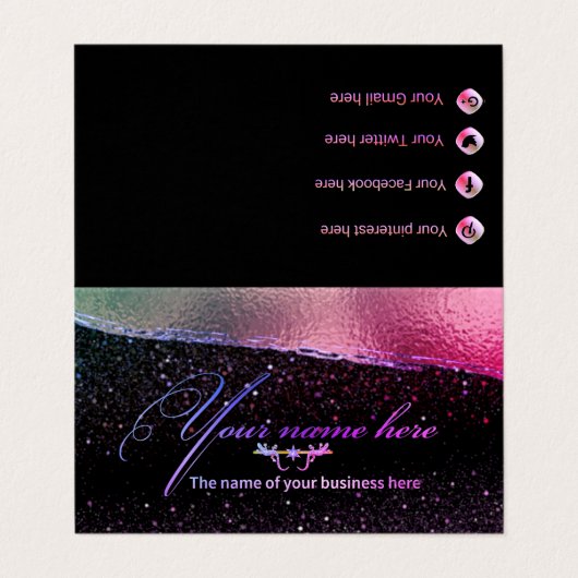 プレガダのパーソナラ数々のイザダカラーコンプルプリナ 名刺 (外部フラット)