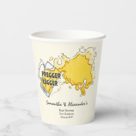 プレガーケガービール水カラー共同EDベビーシャワー 紙コップ