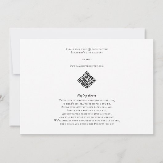 プレガーケガー水カラービール共同EDベビーシャワー 招待状 (裏面)