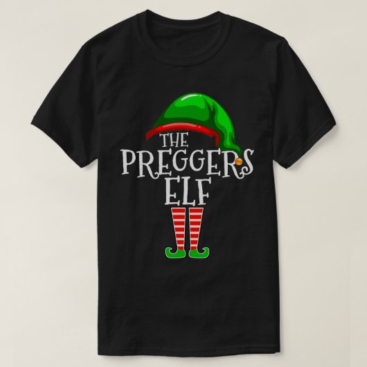 プレガース小妖精や小人グループマッチングファミリークリスマスプレゼント Tシャツ (デザイン正面)
