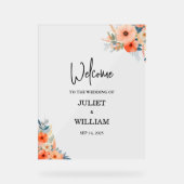 プレキシグラスペルスペックスアクリル結婚ガラス アクリルサイン (正面)