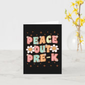 プレキンダーガーデン 最後の日 幼稚園 卒業 かわいい カード (黄色い花)