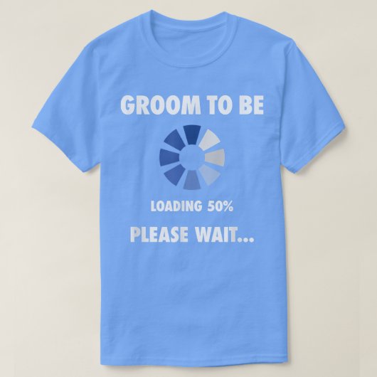 プレギフトを積みおもしろい込ん結婚で新郎 Tシャツ (デザイン正面)