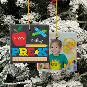 プレクプレスクールKeepsake Chalkboardの写真カラフル セラミックオーナメント