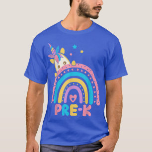 プレクレインボーおもしろいユニコーン新学期ギフト Tシャツ