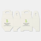 プレグゴサウルスかわいい恐竜の赤ちゃんシャワー フェイバーボックス (見開き)