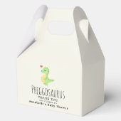 プレグゴサウルスかわいい恐竜の赤ちゃんシャワー フェイバーボックス (裏面)