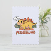 プレグナサウルス 私は子を宿している 妊娠中恐竜 招待状 (スタンド正面)