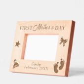 プレグナナット・ママ最初の母の日 レーザー彫刻フレーム (左)