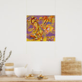 プレコロンビアの鳥の神 ポスター (キッチン)