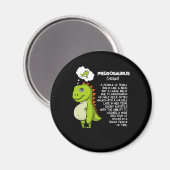 プレゴサウルスTレックス恐竜母妊娠母親 マグネット (正面/裏面)