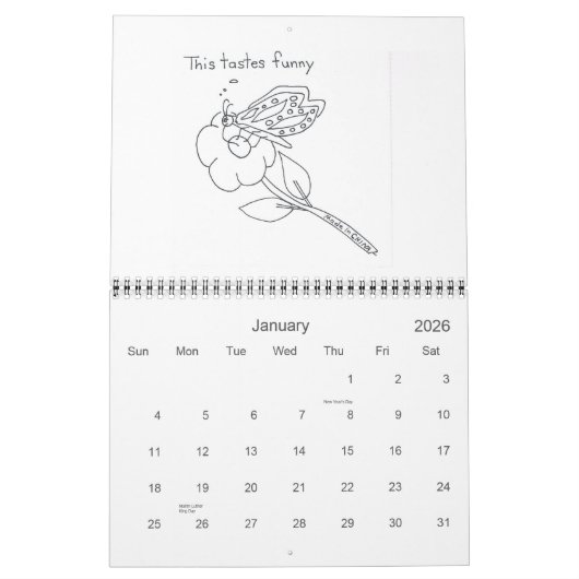 プレザントビューへようこそ カレンダー (1月 2026)