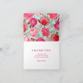 プレザントピンク&ミントフローラサンキュー サンキューカード (内部)
