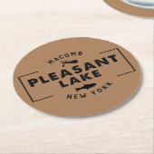 プレザントレイクコースター ラウンドペーパーコースター (アングル)