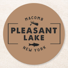 プレザントレイクコースター ラウンドペーパーコースター