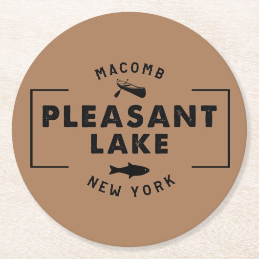 プレザントレイクコースター ラウンドペーパーコースター (正面)