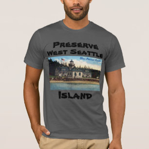 プレザーブウエストシアトルアイランドアルキポイントライトハウス Tシャツ