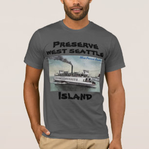 プレザーブウエストシアトルアイランドTシャツフェリー Tシャツ