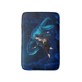 プレシオサウルスで水中 バスマット (正面縦)