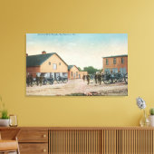 プレシディオでの砲兵訓練の表示 キャンバスプリント (インサイチュ (リビング))