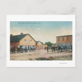 プレシディオでの砲兵訓練の表示 ポストカード (正面)