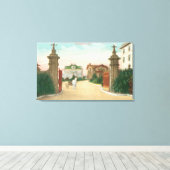 プレシディオテラスへの入口のビュー キャンバスプリント (インサイチュ (ウッドフロア))