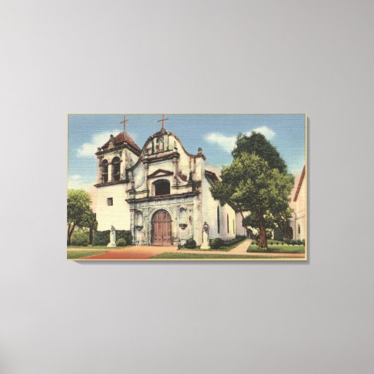 プレシディオ王室のチャペルの表示 キャンバスプリント (正面)