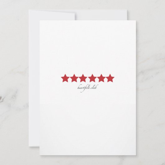 プレジデンツデイお祝い招待状 招待状 (裏面)