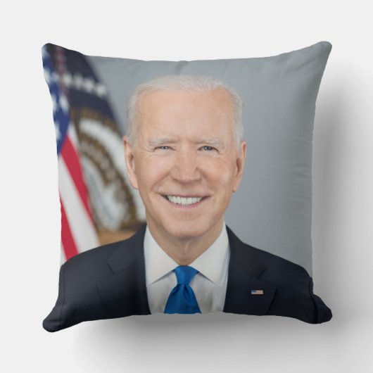 プレジデントジョーバイデン氏ホワイトハウスポートレート クッション (裏面)