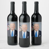 プレジデントジョーバイデン氏ホワイトハウスポートレート ワインラベル (ボトル)