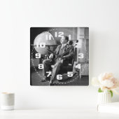 プレジデントディルーズベルトヴィンテージホワイトハウス スクエア壁時計 (ホーム)