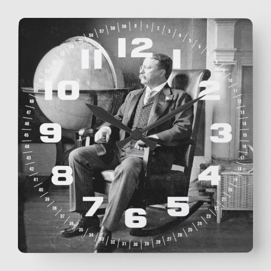 プレジデントディルーズベルトヴィンテージホワイトハウス スクエア壁時計 (正面)