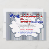 プレジデントデイお祝い招待状 招待状 (正面)