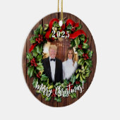 プレジデントドナルド・トランプ&メラニア2023ホリーリース セラミックオーナメント (右)