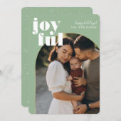 プレジャーグレイスゴールデンアモダンーチホリデーフォトカード (正面/裏面)