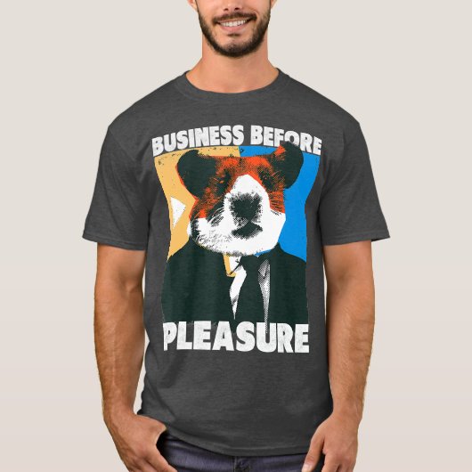 プレジャーハムスターおもしろいミームギフト前ビジネス Tシャツ (正面)
