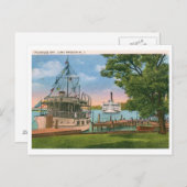 プレジャーベイロングブランチNJヴィンテージ ポストカード (正面/裏面)