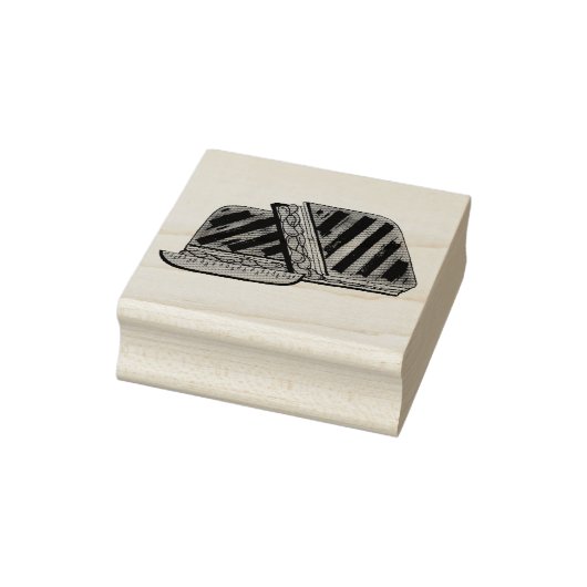 プレスされたキューバサンドイッチハムチーズサラミPIckle ラバースタンプ (スタンプ)