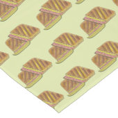 プレスされたキューバハムチーズサンドイッチデリレストラン ショートテーブルランナー (コーナー)