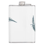 プレスされた植物のシダの葉 - カラー ミックス＆マッチ フラスク (裏面)