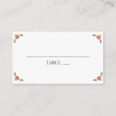 プレスエレガントワイルドフラワーズボホ庭園の結婚式 プレイスカード (正面)